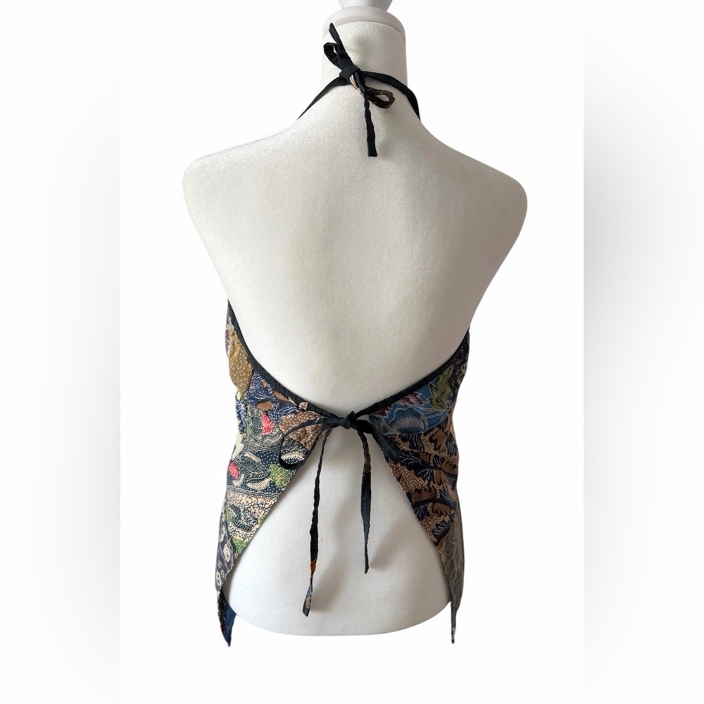 Patchwork Boho Halter Tie Back Top Jada Gypsy Sty… - image 2